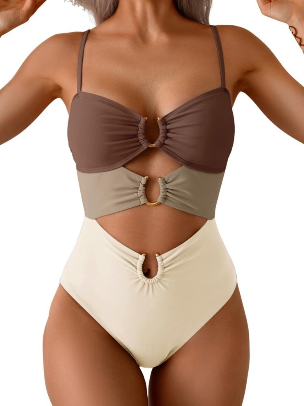 Womens Cutout One Piece Swimsuit Sexy Bathing Suit
